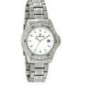 Men's Royale Steel Bracelet Watch W/ White Dial